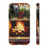 Candles on the Hearth Decorated for Christmas - Impact Resistant Phone Case iPhone 12 Pro Matte